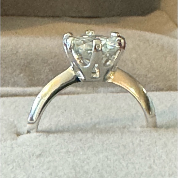3 ct Solitaire Moissanite Diamond, 925 Silver, Engagement, Wedding, Glam Ring, 6 - Picture 12 of 14